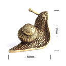 Decorated Fine Copper Collectible Old Handwork Carved Snail Statue NR