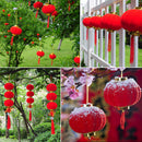 New Year Lanterns Red Lanterns Set of 30 for Chinese Spring Useful Happy