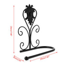 Creative Retro Iron Toilet Paper Towel Roll Holder Bathroom Wall Mounted Rack