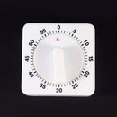 60 Minute Counting Down Alarm Clock Square Kitchen Mechanical Timer Reminder Z W