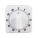 60 Minute Counting Down Alarm Clock Square Kitchen Mechanical Timer Reminder Z W