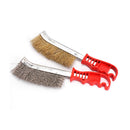 2 Pack Silverline Wire Brush Steel and Brass 250mm Paint Rust Metal Remover