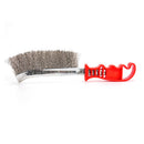 2 Pack Silverline Wire Brush Steel and Brass 250mm Paint Rust Metal Remover