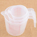 250/500/1000ML Plastic Measuring Cups Jug Pour Spout Surface Container WS T