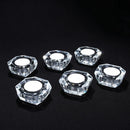 Crystal Glass Candle Holder Tabletop Candlestick Tealight Table Dinner Home