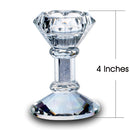 Crystal Pillar Candle Holder Tealight Candlestick Stand Wedding Table Decoration