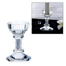 Crystal Pillar Candle Holder Tealight Candlestick Stand Wedding Table Decoration