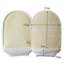 2 Pcs Shower Bath Gloves Exfoliating Loofah Body Scrubber Wash Skin Spa Massage
