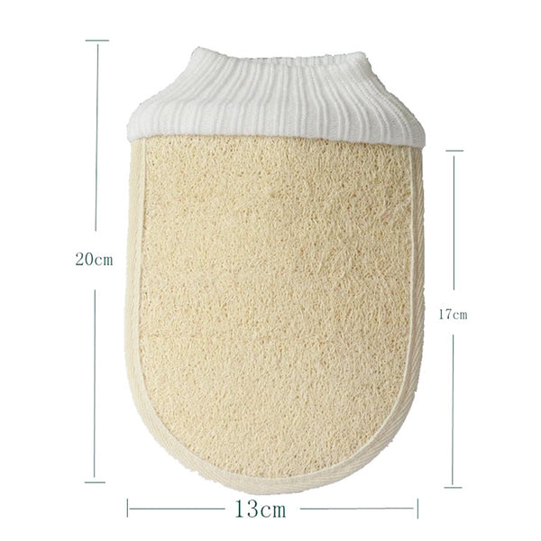 2 Pcs Shower Bath Gloves Exfoliating Loofah Body Scrubber Wash Skin Spa Massage