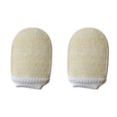2 Pcs Shower Bath Gloves Exfoliating Loofah Body Scrubber Wash Skin Spa Massage