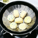 Multi-function Folding Stainless Steel Steamer Basket Shelf & Vegetable Basket