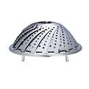Multi-function Folding Stainless Steel Steamer Basket Shelf & Vegetable Basket