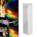 New Optical Glass Triple Triangular Prism Physics Light Experiment Refractor New
