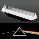 New Optical Glass Triple Triangular Prism Physics Light Experiment Refractor New