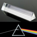 4 Inch Optical Glass Triple Triangular Prism Physics Teaching Light Spectrum