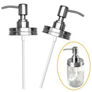 Stainless Soap Lotion Dispenser Lids Pump Tube for Mason Jar Cover Nice Fashion