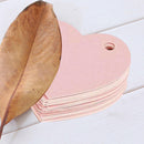 50*Heart-shaped Hanging Tag Little Pink Heart Wish Card for Proposal Evening New