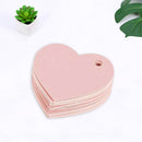 50*Heart-shaped Hanging Tag Little Pink Heart Wish Card for Proposal Evening New