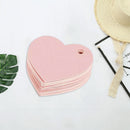 50*Heart-shaped Hanging Tag Little Pink Heart Wish Card for Proposal Evening New