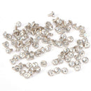 Diamante White Studs DIY Punk Rock Leathercraft Metal Rivets Spikes ewrr
