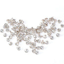 Diamante White Studs DIY Punk Rock Leathercraft Metal Rivets Spikes ewrr