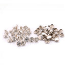 Diamante White Studs DIY Punk Rock Leathercraft Metal Rivets Spikes ewrr