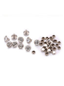 Diamante White Studs DIY Punk Rock Leathercraft Metal Rivets Spikes sx c
