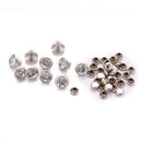 Diamante White Studs DIY Punk Rock Leathercraft Metal Rivets Spikes sx c