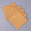 20Pcs DIY Round and Square Cork Mats Self-adhesive Insulation Coasters Cup Pads