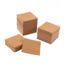 20Pcs DIY Round and Square Cork Mats Self-adhesive Insulation Coasters Cup Pads