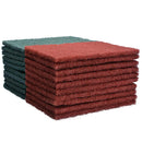 Green/Red Industrial Abrasive Finishing Polish Scouring Pads 15*10*0.9cm tg b
