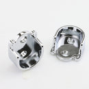2pcs Stainless Steel Wardrobe Closet Rod Supports Flange Holder Fit Rod Dia 19mm