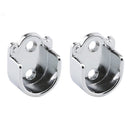2x Rod Socket Fittings Wardrobe Rail Hanger Standard Tube Support End Brackets