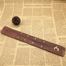 2pcs Natural Solid Wood Wooden Incense Stick Burner Holder For Home