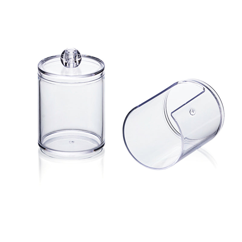 Cotton Swab Storage Holder Clear Transparent Pads Organizer Cosmetic Accessories