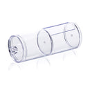 Transparent Dual Layer Cylinder Acrylic Cotton Storage Box Durable New Hot
