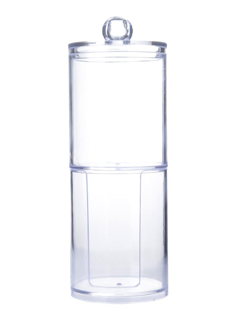 Cotton Swab Storage Holder Clear Transparent Pads Organizer Cosmetic Accessories