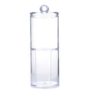 Transparent Dual Layer Cylinder Acrylic Cotton Storage Box Durable New Hot