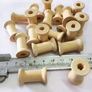 100* Wooden Empty Thread Spools Classic Bobbin DIY Sewing Notion 27mm*16mm Best
