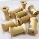 100* Wooden Empty Thread Spools Classic Bobbin DIY Sewing Notion 27mm*16mm Best