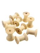 100pcs Wooden Bobbins Spools Reels for Sewing Ribbon Textile Yarn DIY Craft 27mm