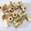 100 pieces Wooden Empty Thread Spools Classic Bobbin DIY Sewing Notion Practical
