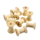 100 pieces Wooden Empty Thread Spools Classic Bobbin DIY Sewing Notion Practical