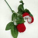 5x Velvet Storage Red Wedding Necklace Box Pendant Flower Jewelry Gift Rose Ring