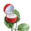 5x Velvet Storage Red Wedding Necklace Box Pendant Flower Jewelry Gift Rose Ring