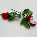 5x Velvet Storage Red Wedding Necklace Box Pendant Flower Jewelry Gift Rose Ring