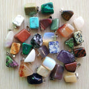 30X Mixed Irregular Stone Beads Charms Pendants for Necklace Jewelry Making