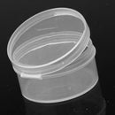 10pcs Small Plastic Storage Box Capsule Round Transparent Coin Case Organizer