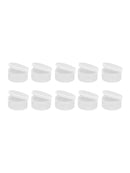 10pcs Small Plastic Storage Box Capsule Round Transparent Coin Case Organizer