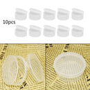 10pcs Small Plastic Storage Box Capsule Round Transparent Coin Case Organizer